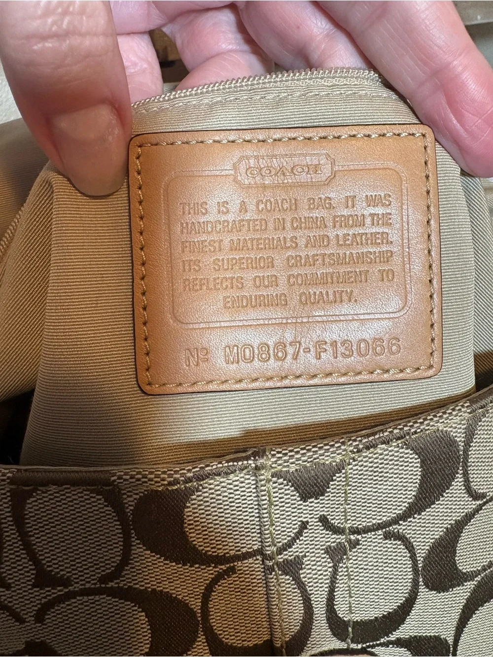 Coach Hamptons Signature Turnlock Shoulder Flap Bag 2008